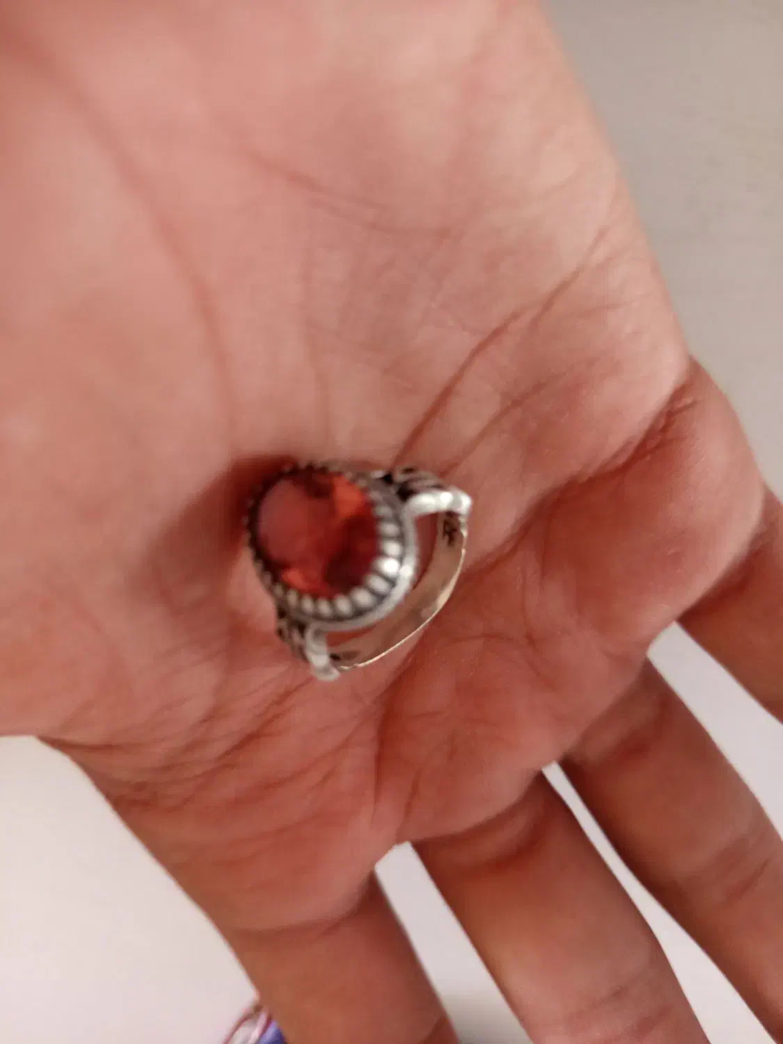 انگشتر نقره با سنگ الکساندریت|جواهرات|بیرجند, |دیوار