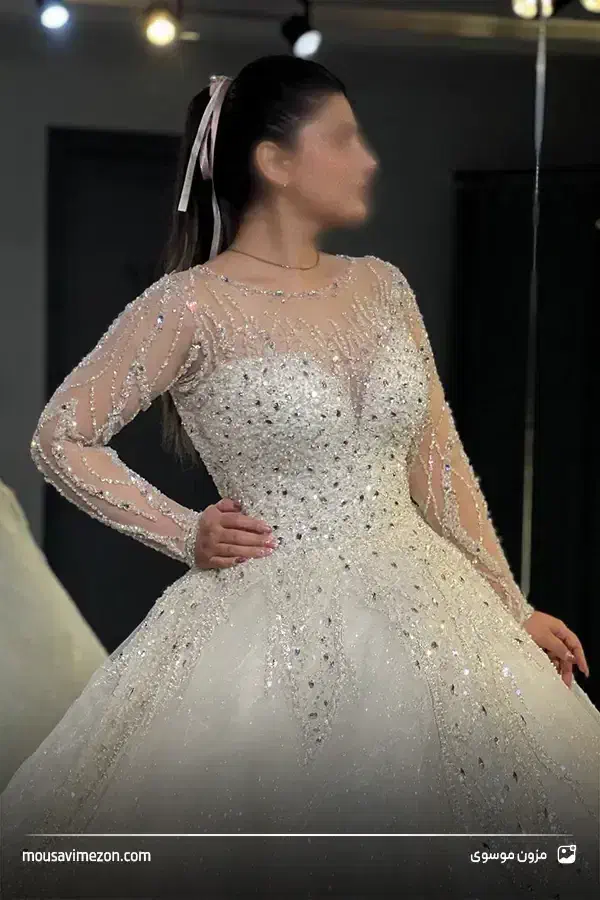 لباس عروس همراه با تور|لباس|نیشابور, کوی یغما|دیوار