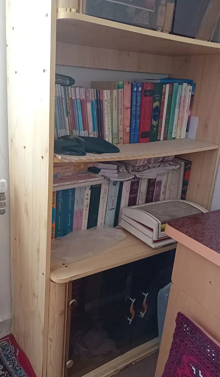 کتابخانه کمد|کتابخانه، شلف، قفسه‌های دیواری|قم, پردیسان|دیوار