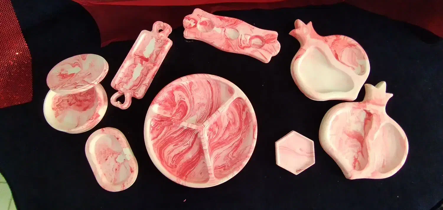 ست پذیرایی سنگ مصنوعی|ظروف سرو و پذیرایی|شیراز, دشت چنار|دیوار