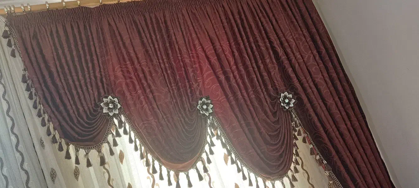 دستک پرده|پرده، رانر، رومیزی|خوسف, |دیوار