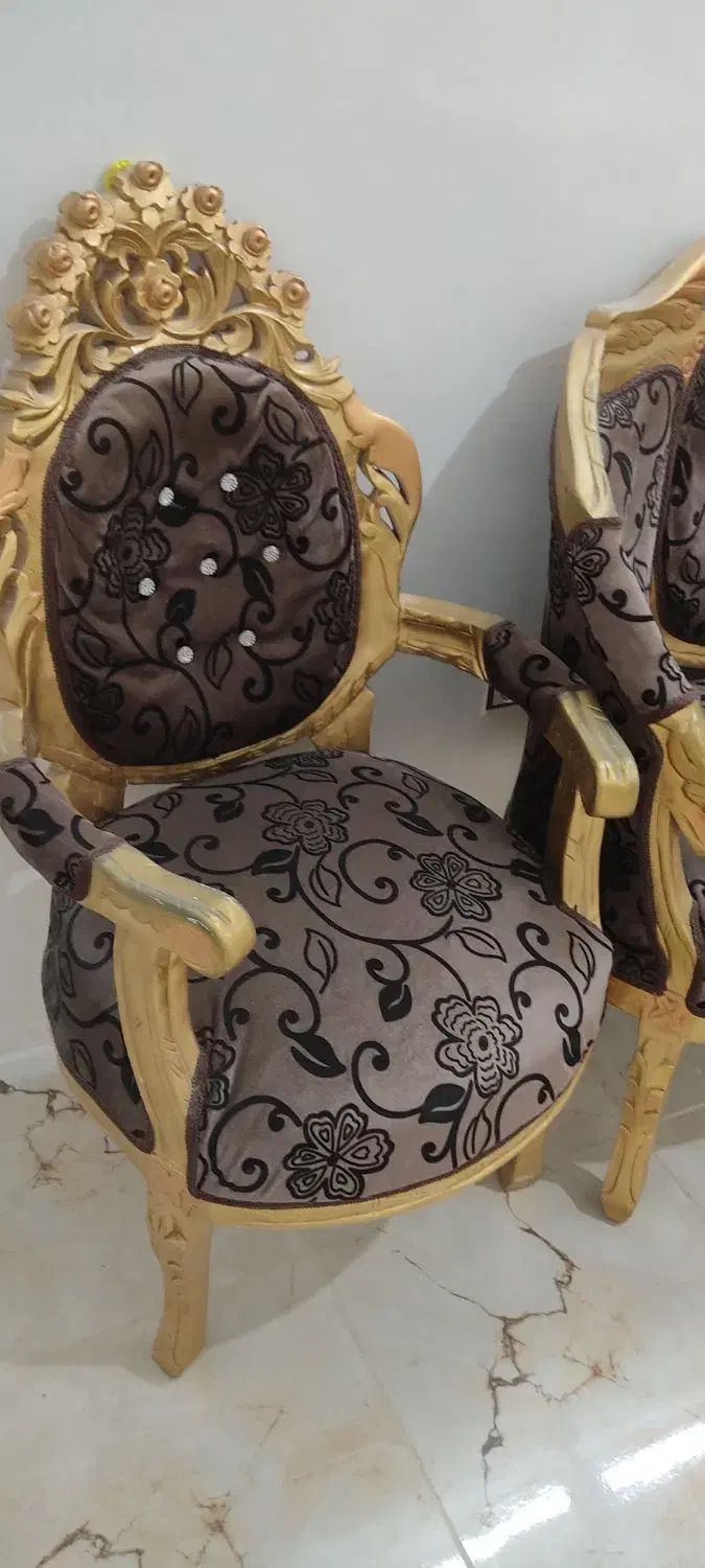 مبل سلطنتی 9نفره|مبلمان خانگی و میز عسلی|نهاوند, |دیوار