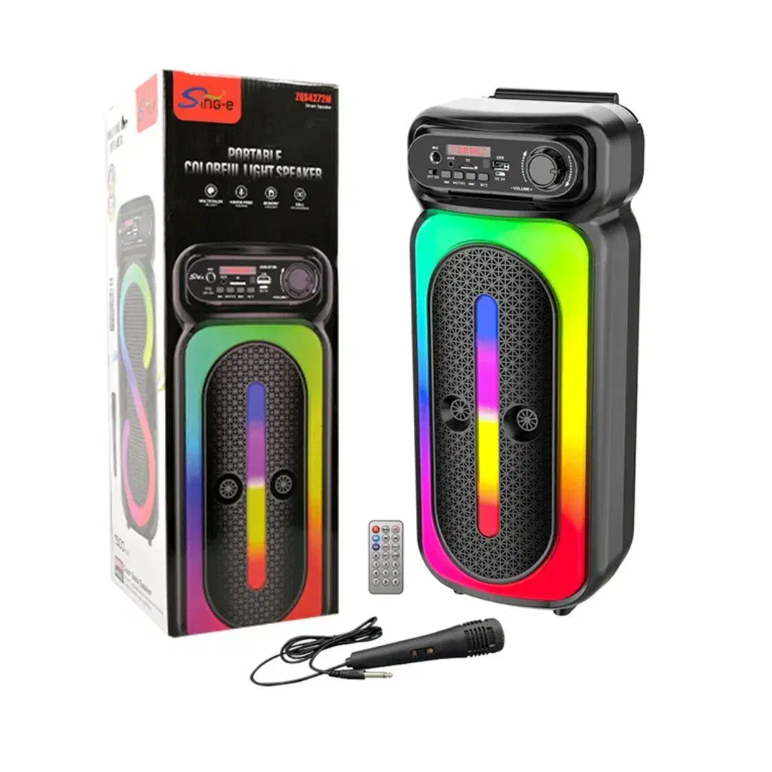 اسپیکر چمدانی بلوتوثی 8 اینچ بهمراه کنترل ومیکروفن|سیستم صوتی خانگی|رشت, کوی طالقانی|دیوار