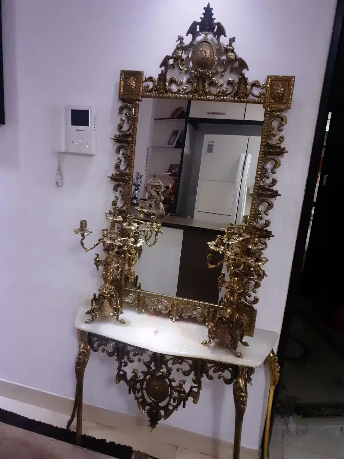 آینه کنسول|بوفه، ویترین، کنسول|اسلامشهر, زرافشان|دیوار