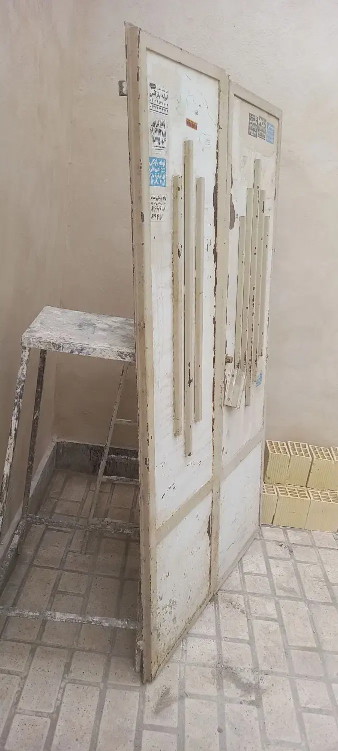 درب آهنی دو لنگه|مصالح و تجهیزات ساختمان|ازنا, |دیوار