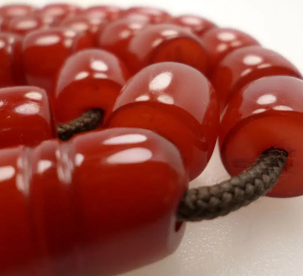 تسبیح کهربا۳۳عددی فاتورانی تراش تمام دست کد۳۱۲،۳۱۱|بدلیجات|سمنان, |دیوار