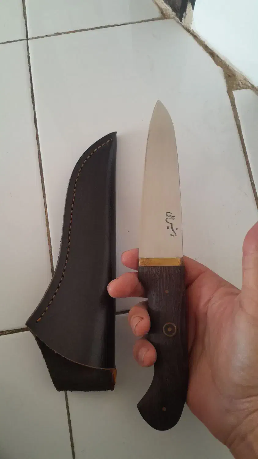 چاقوی ریسعلی تیغه ۱۳ سانت فولاد ۴۴۰بدون زنگ زدگی|کلکسیون اشیاء عتیقه|اندیمشک, |دیوار