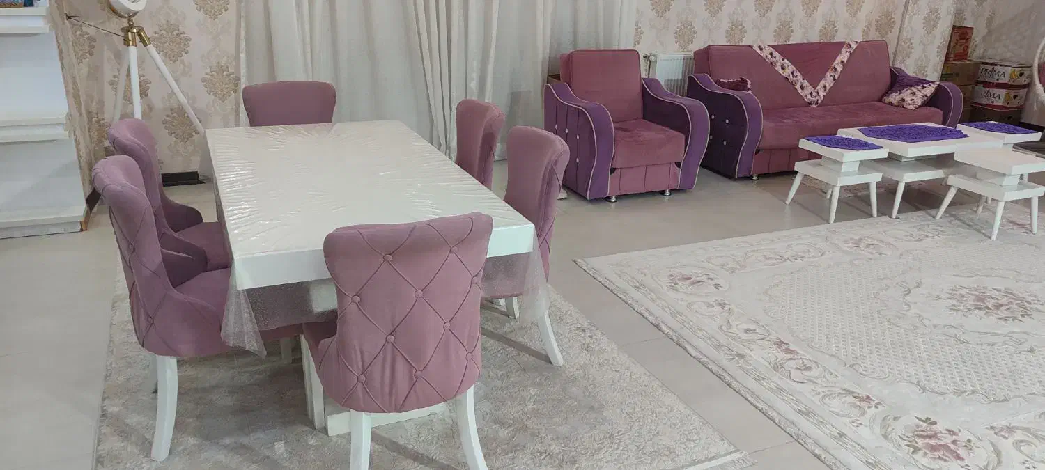 مبل هشت نفره باکس دارتخت شوومیزغذاخوری6نفرمیز عسلی|مبلمان خانگی و میز عسلی|مشگین شهر, |دیوار