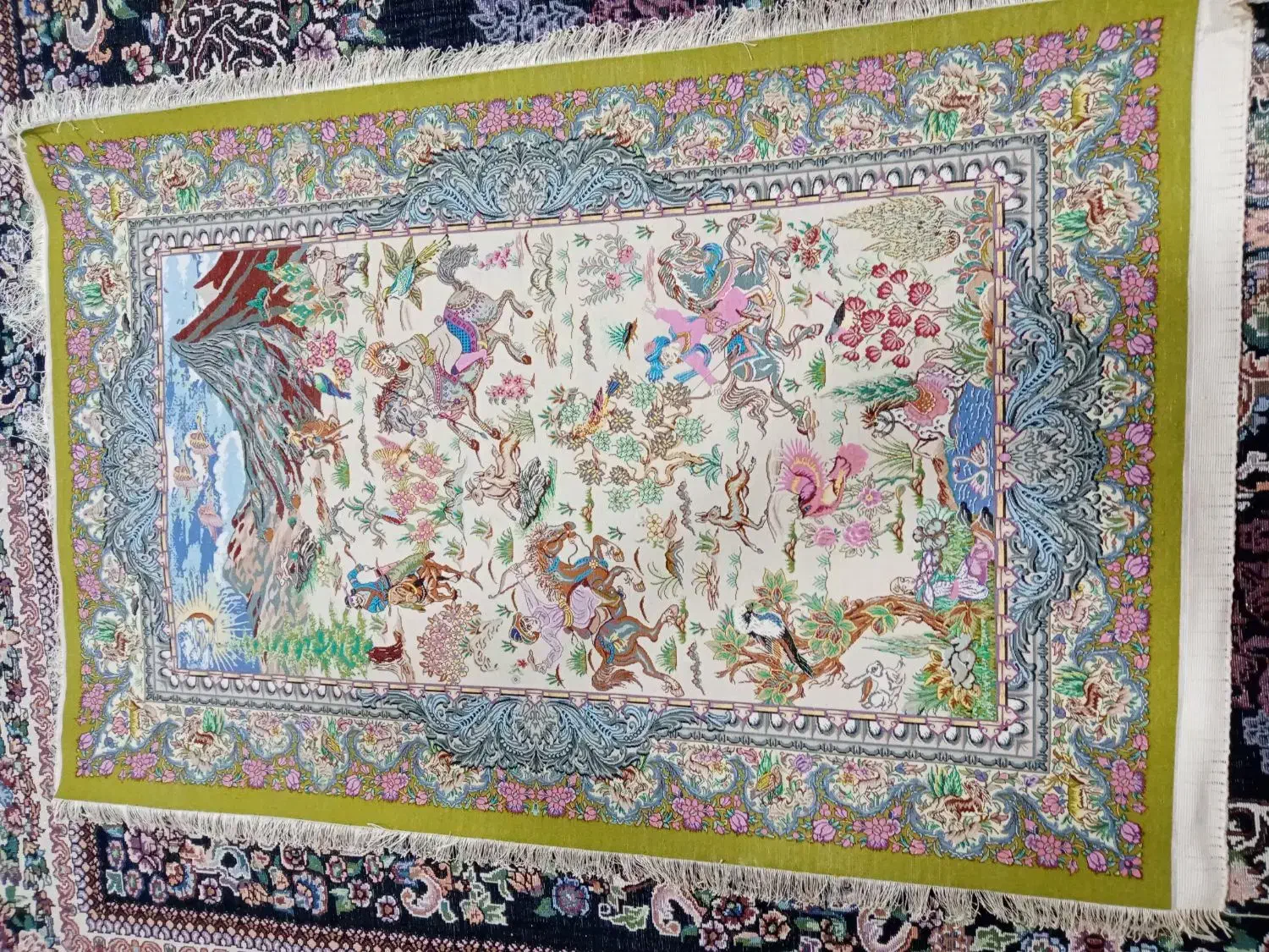 فرش ابریشم|فرش|مراغه, |دیوار