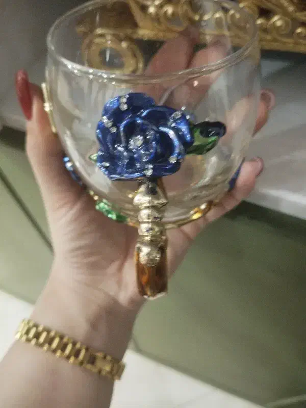 لیوان لوکس نگین کاری شده|ظروف سرو و پذیرایی|تهران, شهرک طالقانی|دیوار