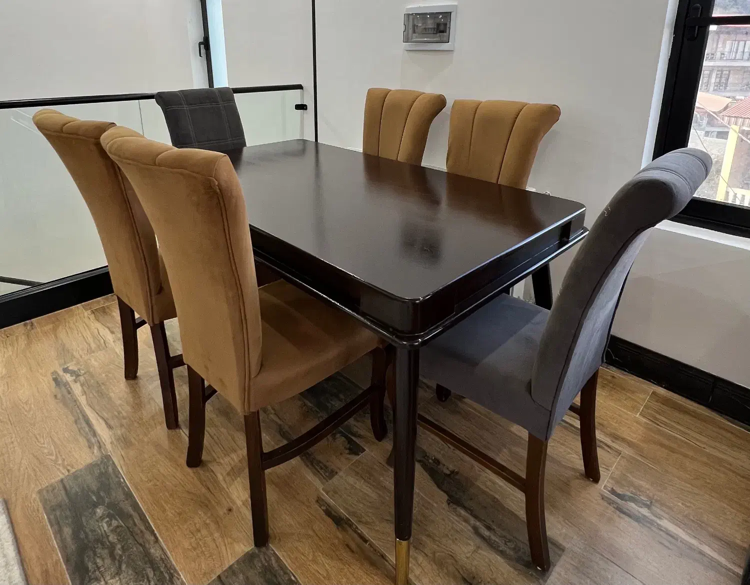 سرویس ناهار خوری ۶نفره|میز و صندلی غذاخوری|ساری, |دیوار