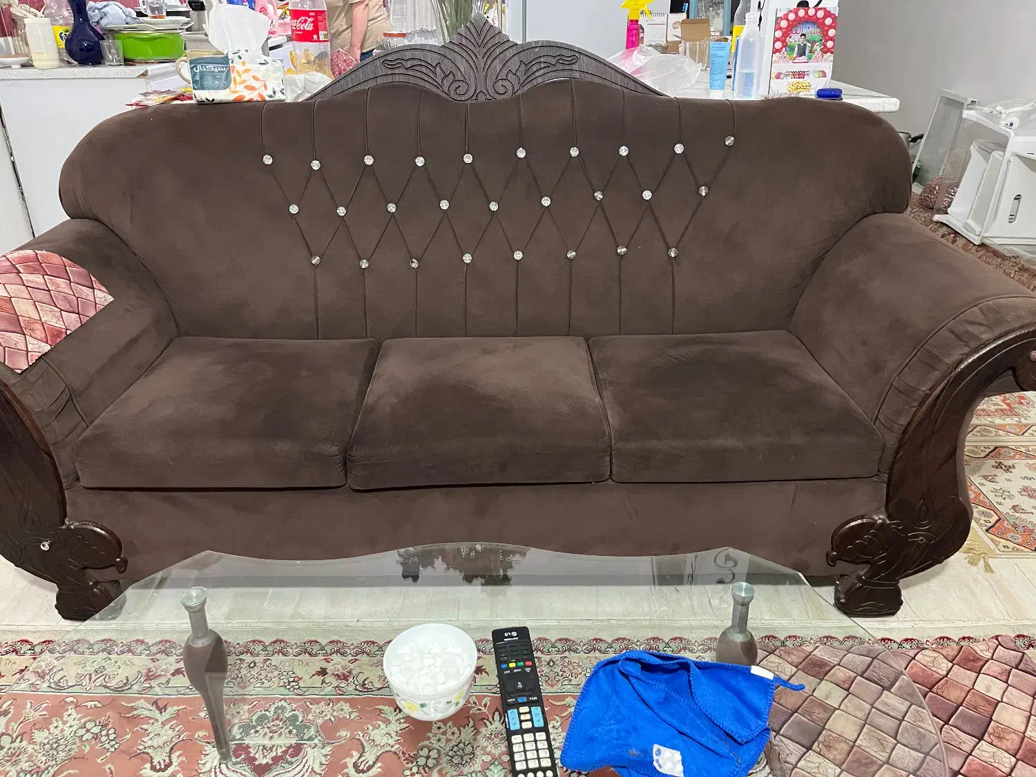 مبل راحتی۸نفره|مبلمان خانگی و میز عسلی|لاهیجان, کوی خزر|دیوار