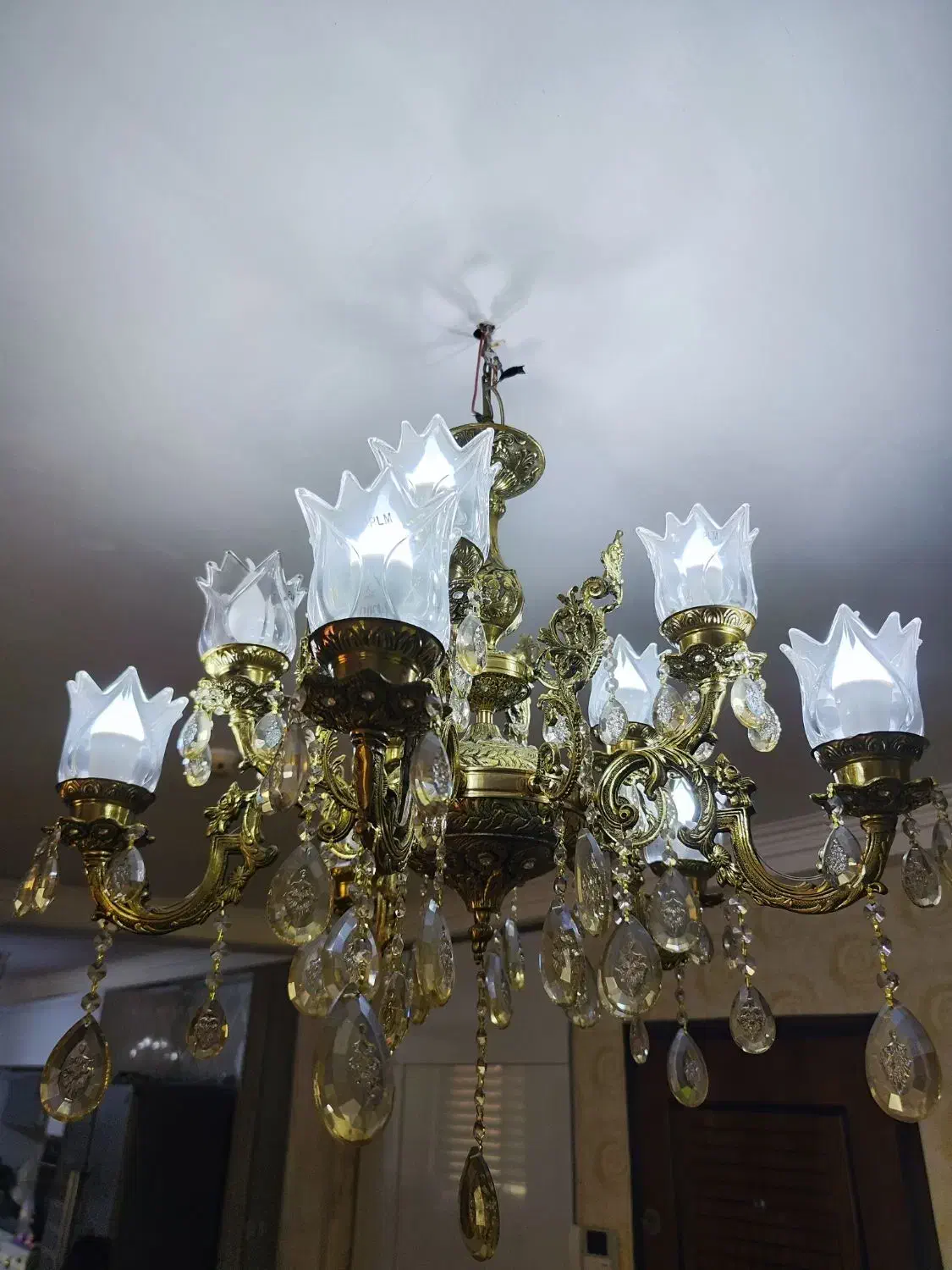 لوستر برنز|لوستر و چراغ آویز|بندرعباس, |دیوار