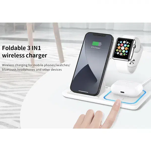 شارژر وایرلس فست شارژ سه کاره همزمان مدلEPU HP-W01|لوازم جانبی موبایل و تبلت|سیرجان, |دیوار