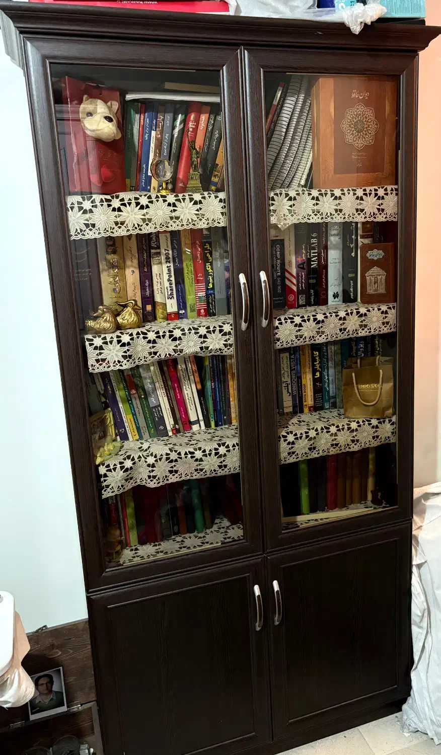 کتابخانه|کتابخانه، شلف، قفسه‌های دیواری|تهران, حبیب الله|دیوار