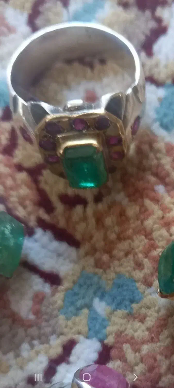 زمرد اصل پنج شیر ۳عدد بسیار زیبا واخر رنگ جواهر|جواهرات|قم, شاه ابراهیم|دیوار