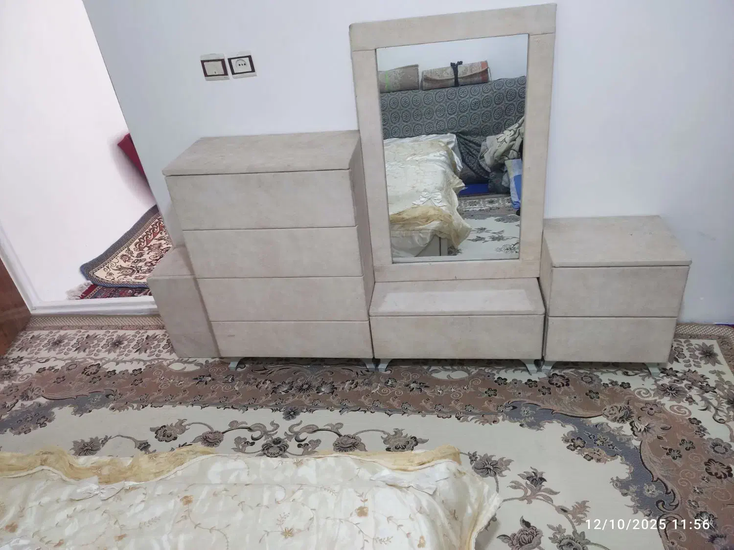 تخت خواب دو نفره|تخت و سرویس خواب|محمدیه-قزوین, |دیوار