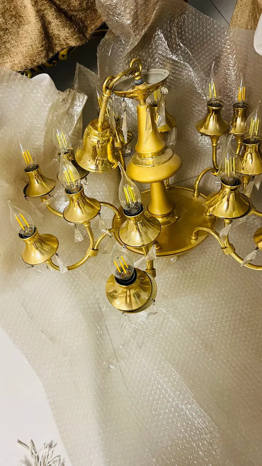 دوعدد لوستر|لوستر و چراغ آویز|بجنورد, |دیوار