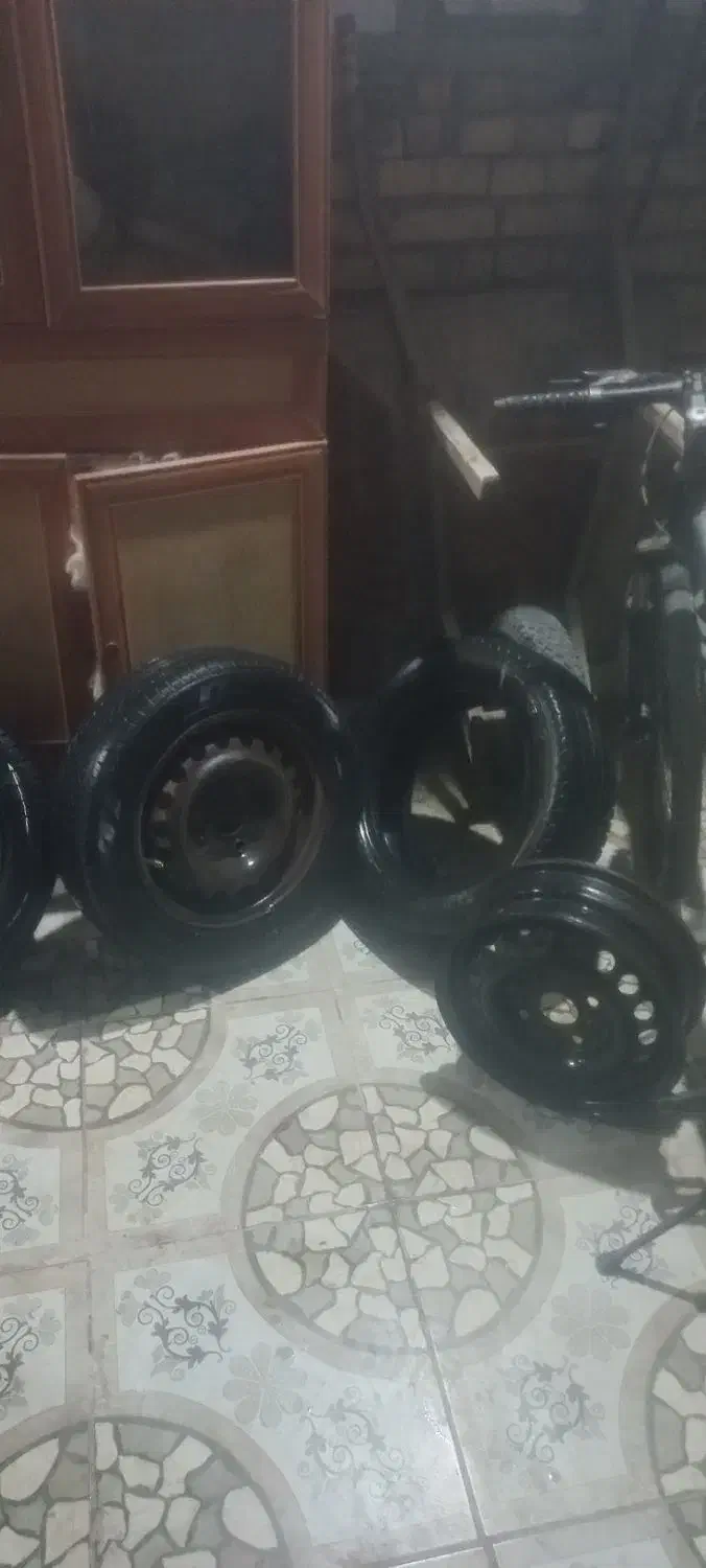 3عدد لاستیک پراید با رینگ تمیز|قطعات یدکی و لوازم جانبی|اهواز, علی آباد|دیوار