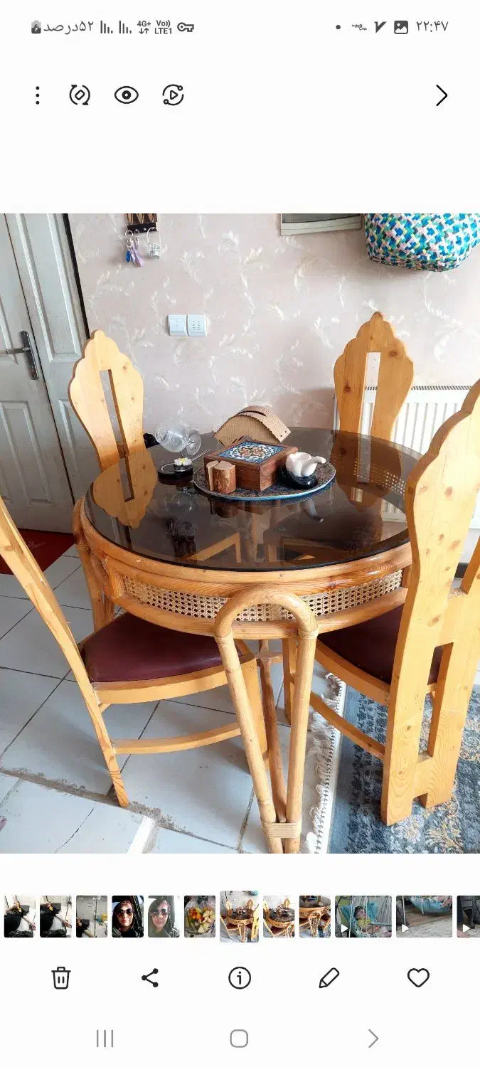 میز ناهار خوری چهار نفره|میز و صندلی غذاخوری|فولادشهر, مسکن مهر فولادشهر|دیوار