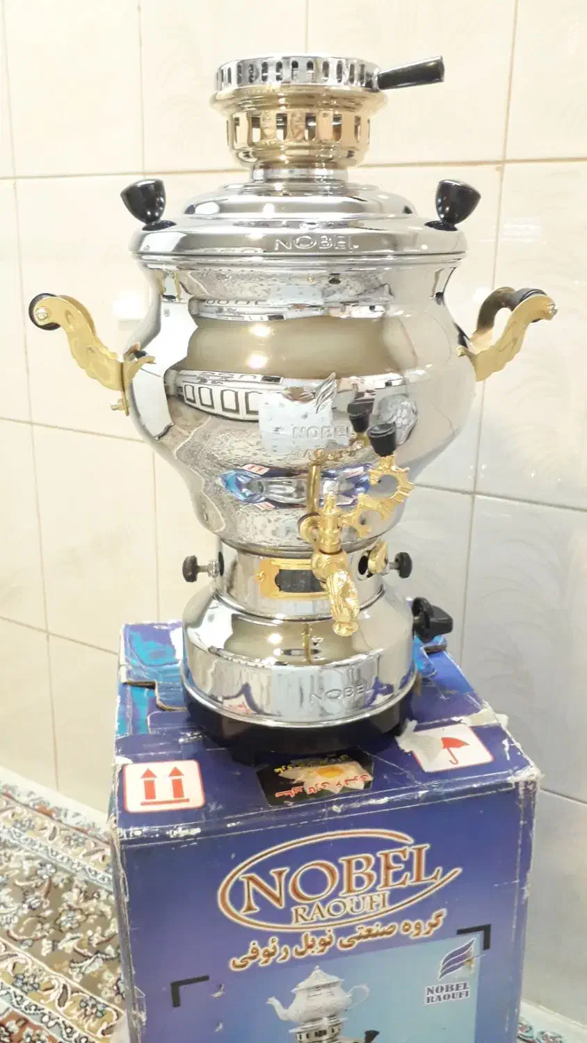سماور ۶ لیتری نو ورق سنگین ۸ میل مارک نوبل|سماور، چایساز، قهوهساز|قم, بکایی|دیوار