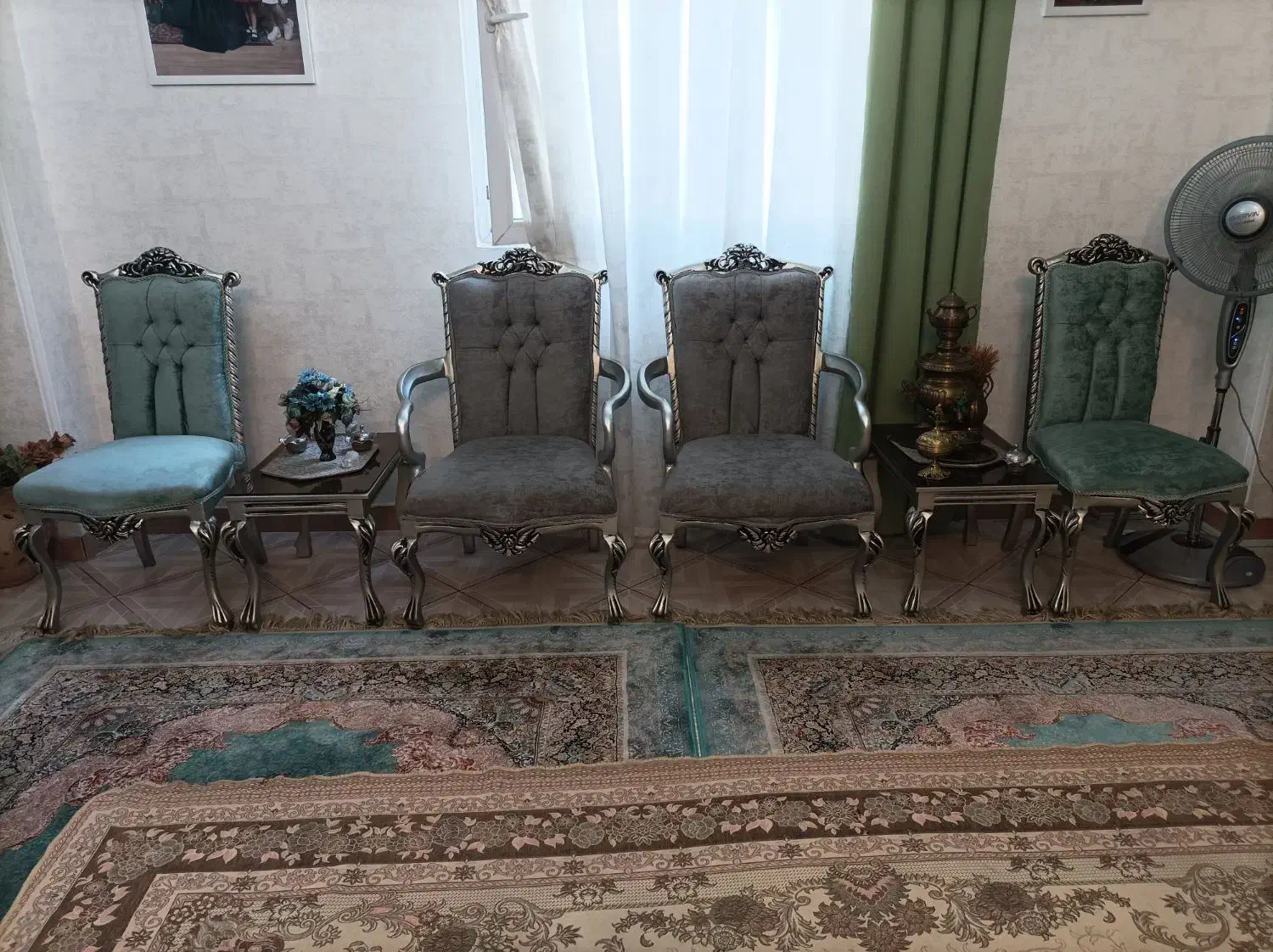 یک دست مبل تمام استیل 9نفره|مبلمان خانگی و میز عسلی|اسلامشهر, شهرک قائمیه|دیوار