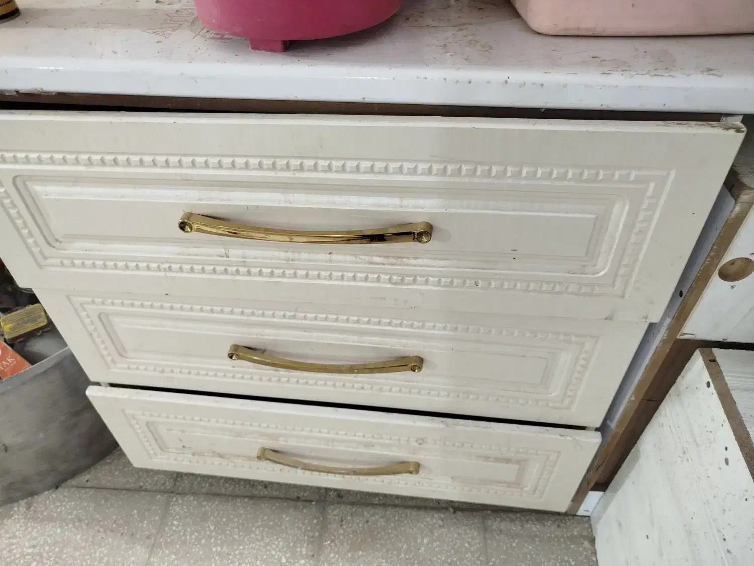 تخت براق با تشک و کابینت ممبران و مات دست دوم|تخت و سرویس خواب|قم, نوبهار|دیوار