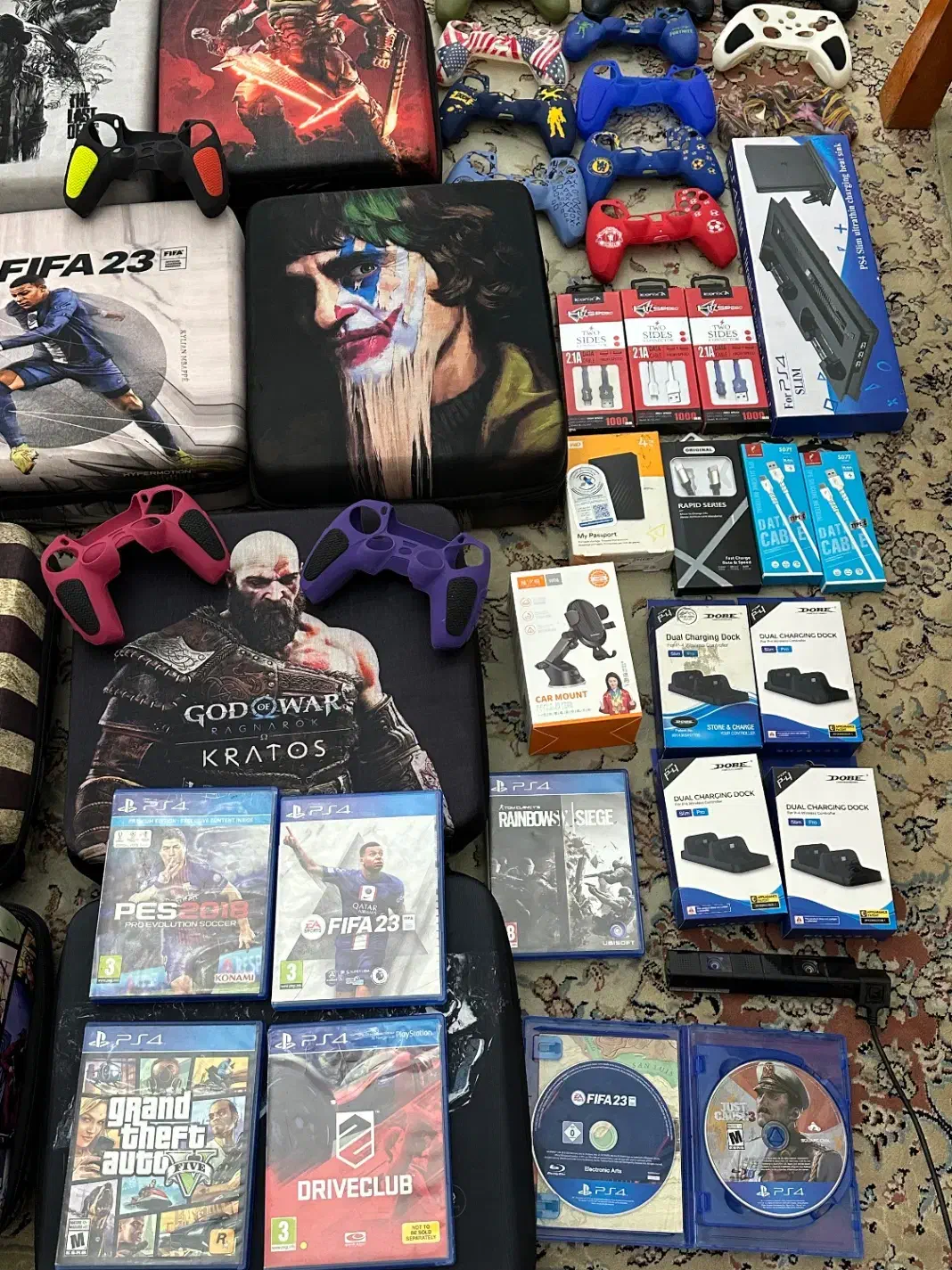 دیسک بازی و کیف PS4 PS5 روکش دسته PS4 PS5پایه شارژ|کنسول، بازی ویدئویی و آنلاین|کرج, شهرک فهمیده|دیوار