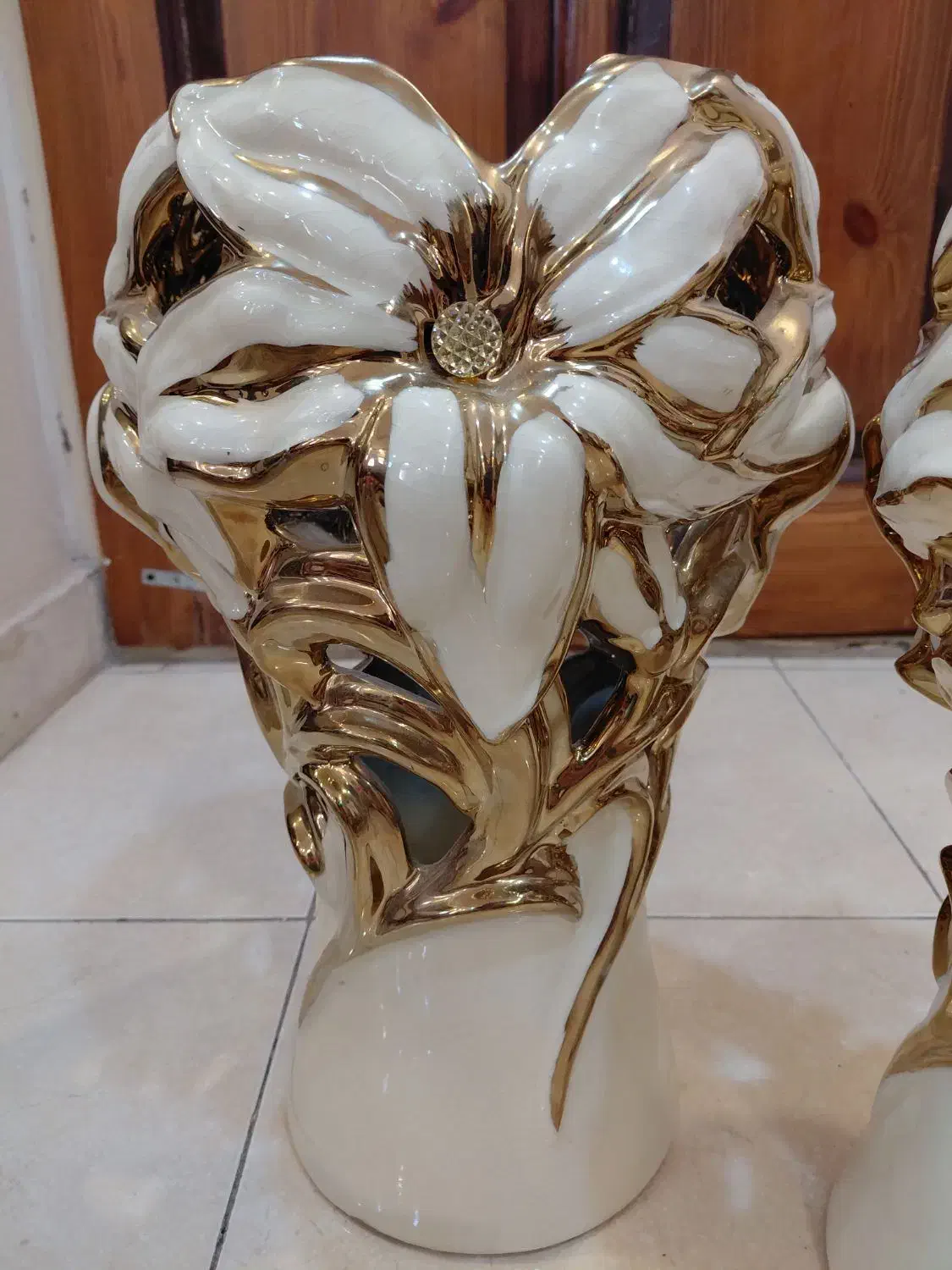 یک جفت گلدان سایز بزرگ خارجی|صنایع دستی و سایر لوازم تزئینی|قشم, |دیوار