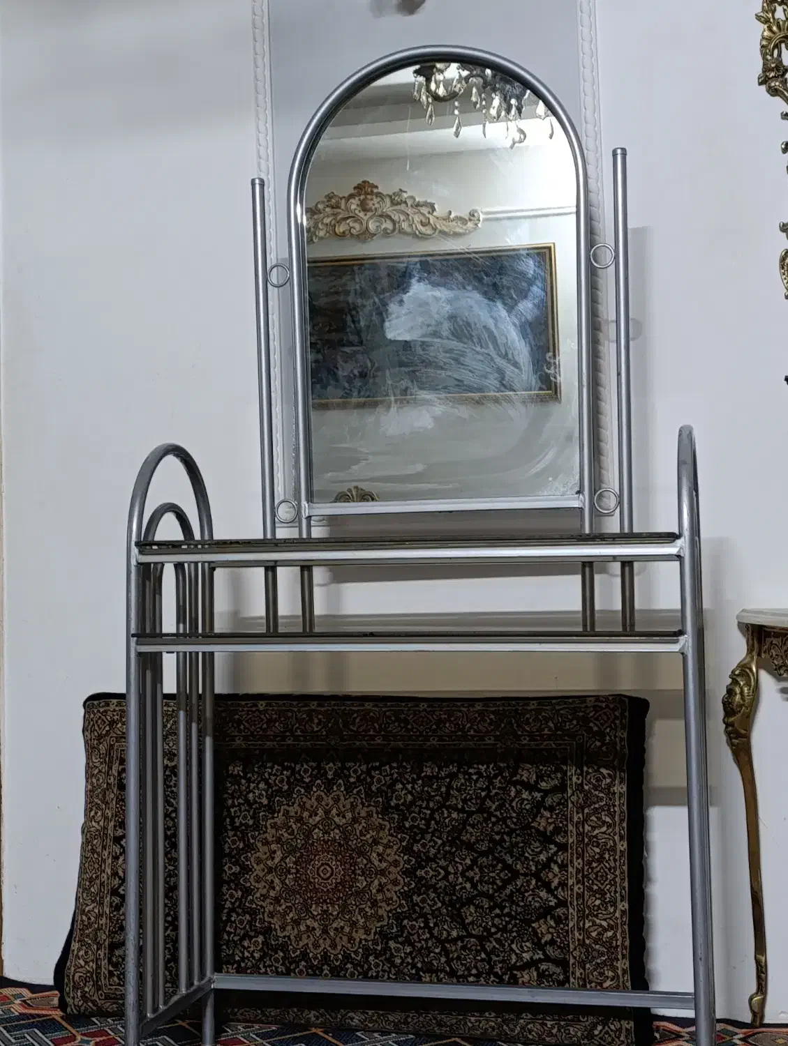 آینه وبوفه فرفورژه مناسب آرایشگاه|بوفه، ویترین، کنسول|مشهد, رسالت|دیوار