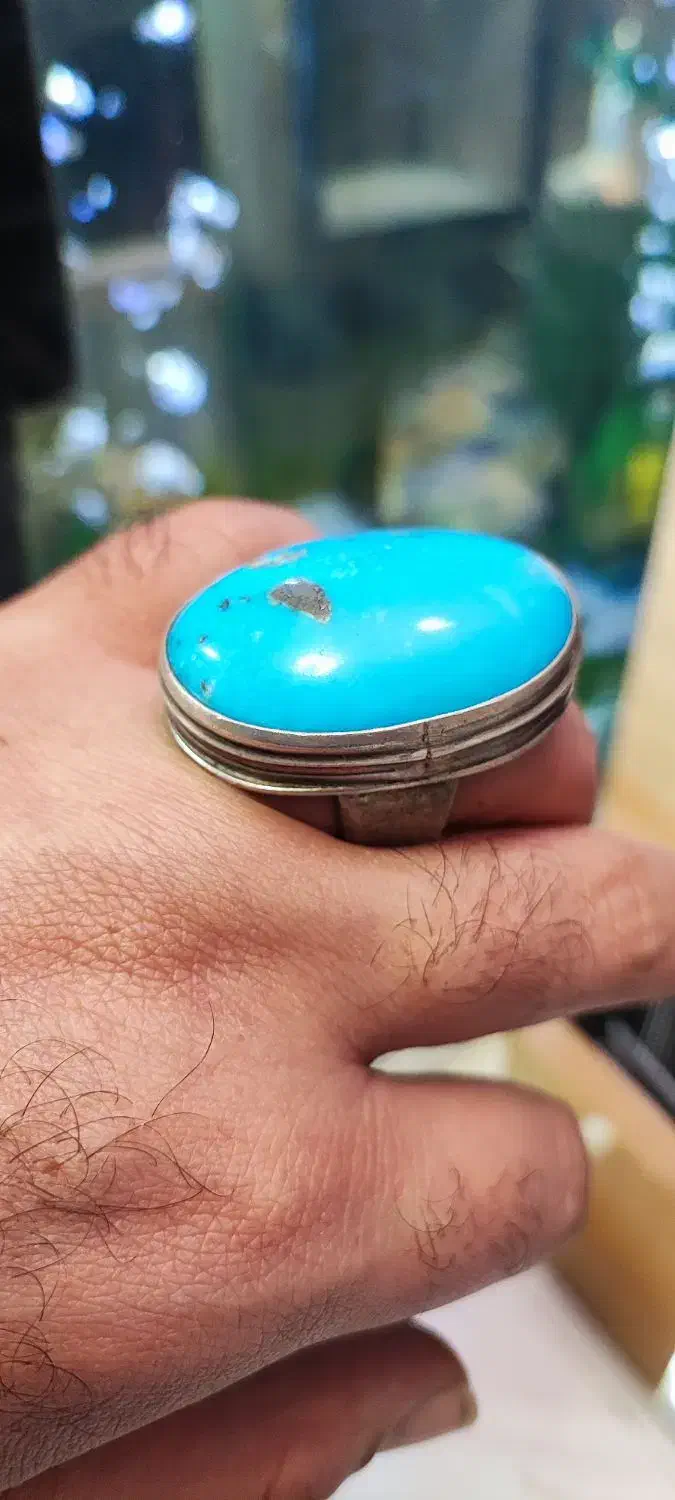 انگشتر فیروزه کلکسیونی دستساز|جواهرات|کرمانشاه, |دیوار