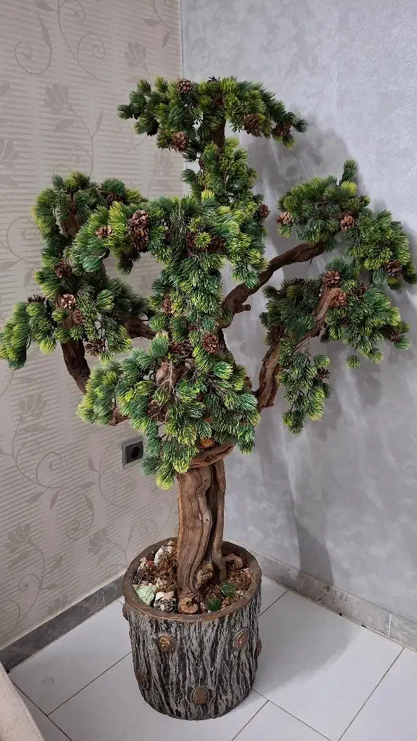 درختچه کاج|گل مصنوعی|گرگان, |دیوار