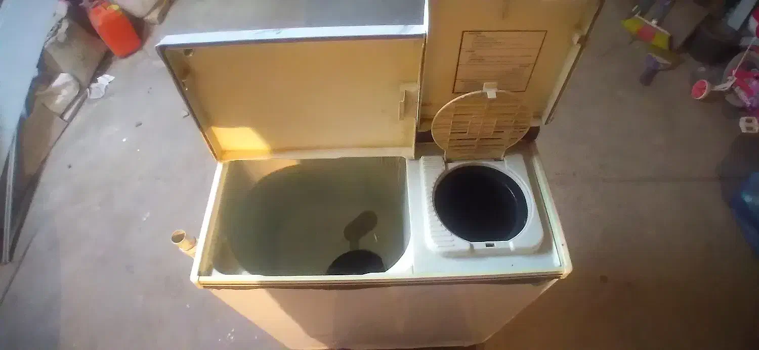 لباسشویی دوقلو ناسیونال|ماشین لباسشویی و خشککن لباس|میانه, |دیوار