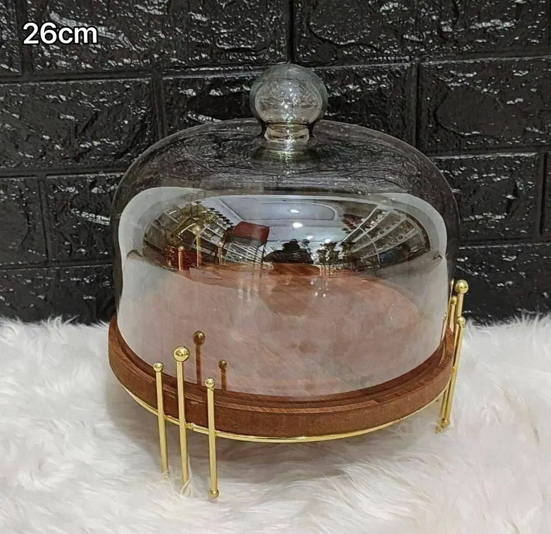 ظرف کاپ کیک چوب و شیشه شامپاینی|ظروف سرو و پذیرایی|نورآباد, |دیوار