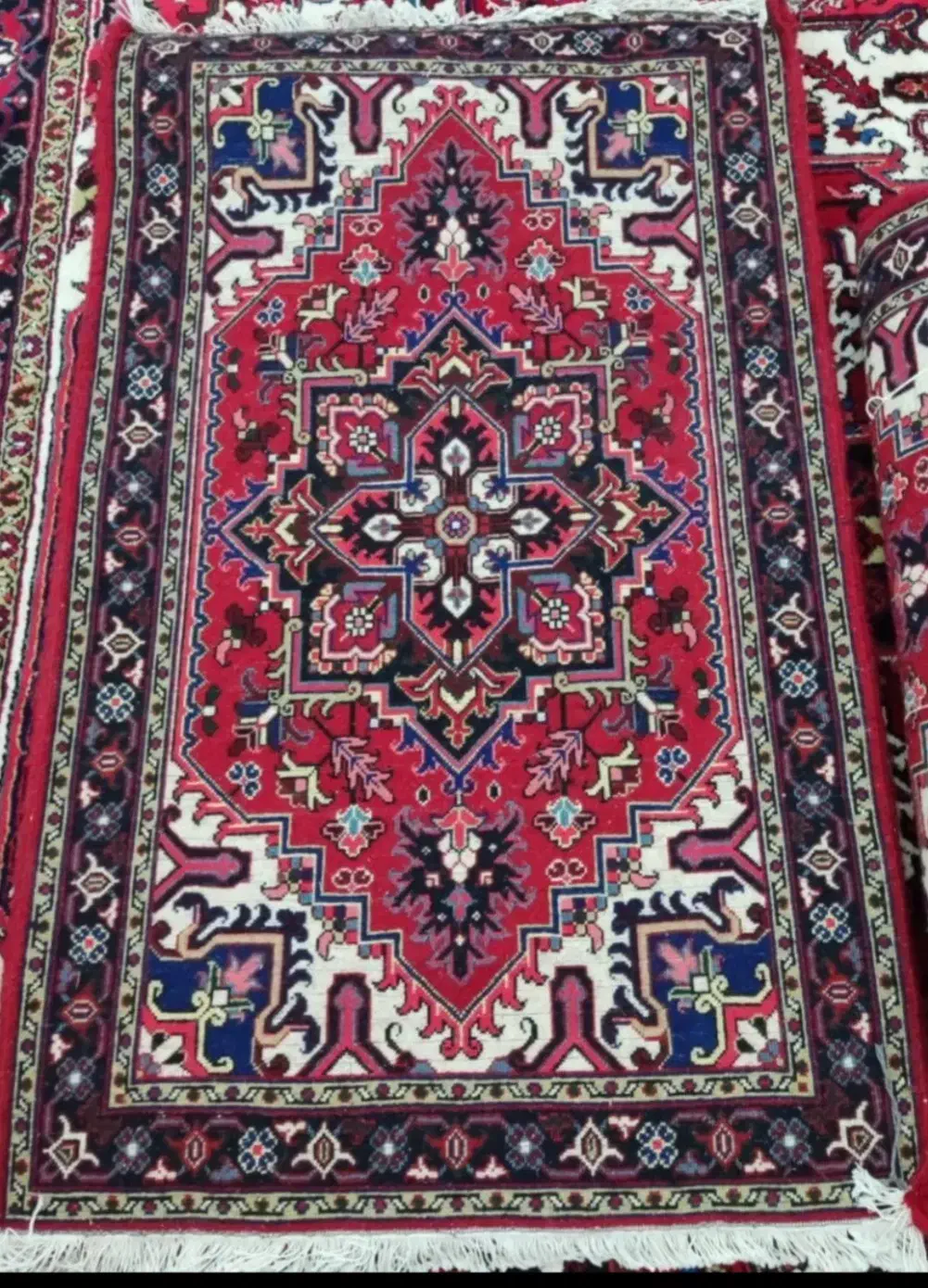 فرش هریس تاجری زرع و نیم یک جفت|فرش|میانه, |دیوار