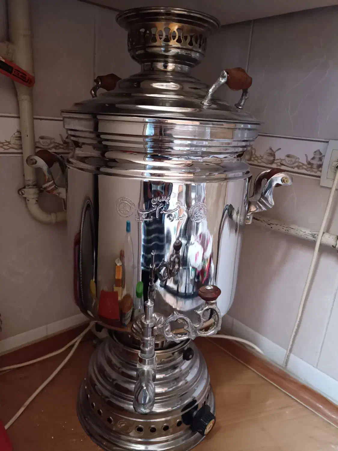 سماورقدیمی نو|قوری، کتری، قهوهساز دستی|تبریز, |دیوار