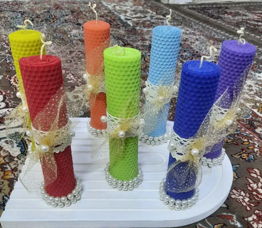 شمع موم عسل|صنایع دستی و سایر لوازم تزئینی|قم, هفت تیر|دیوار