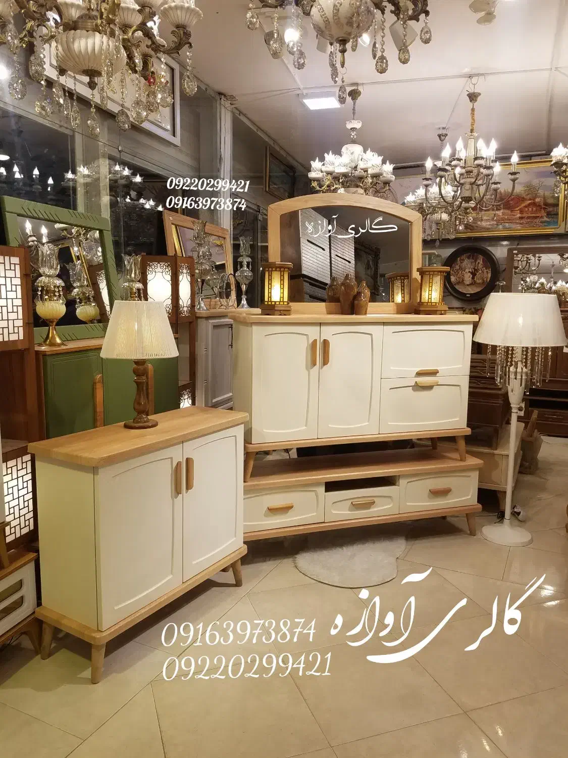 ست سرویس جدید گالری آوازه|بوفه، ویترین، کنسول|خرم‌آباد, |دیوار