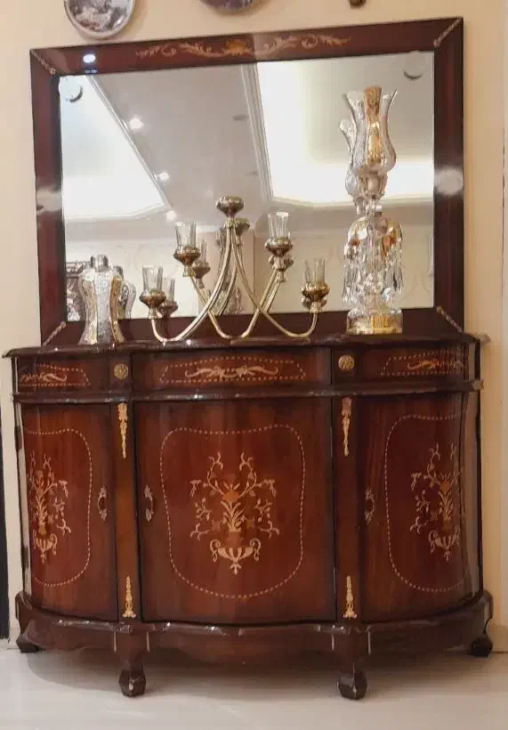 آینه کنسول|بوفه، ویترین، کنسول|تبریز, |دیوار