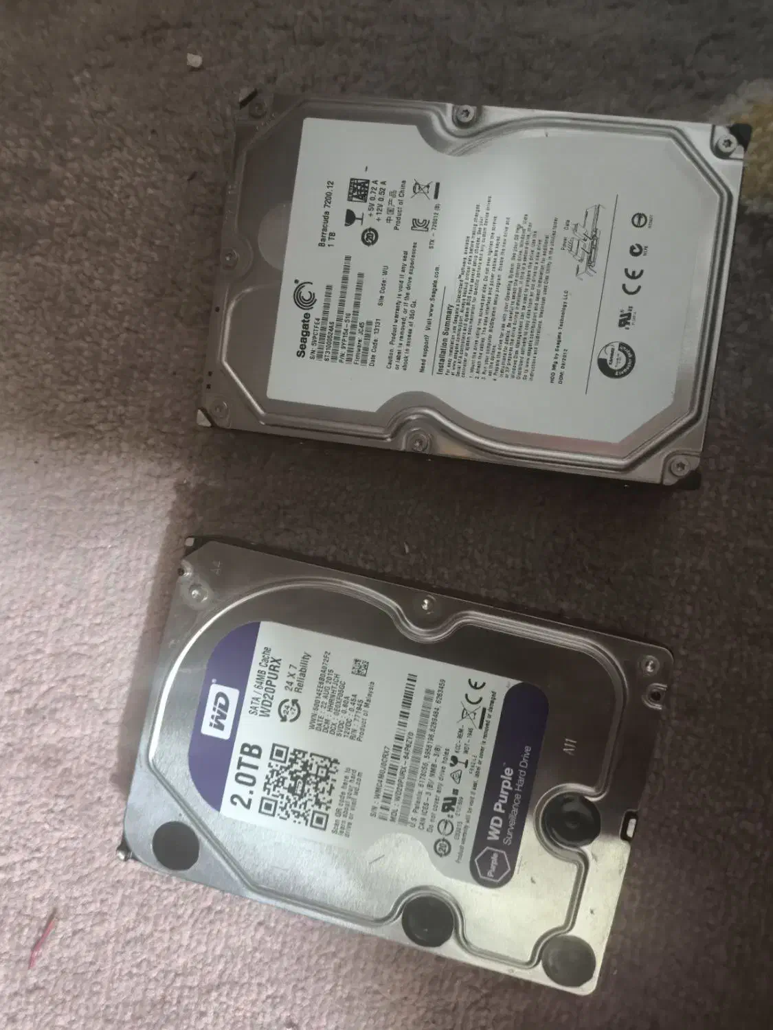 هارد 1 و 2 ترا اینترنال کاملا سالم زیر قیــ ـمت|قطعات و لوازم جانبی رایانه|مشهد, شفا|دیوار