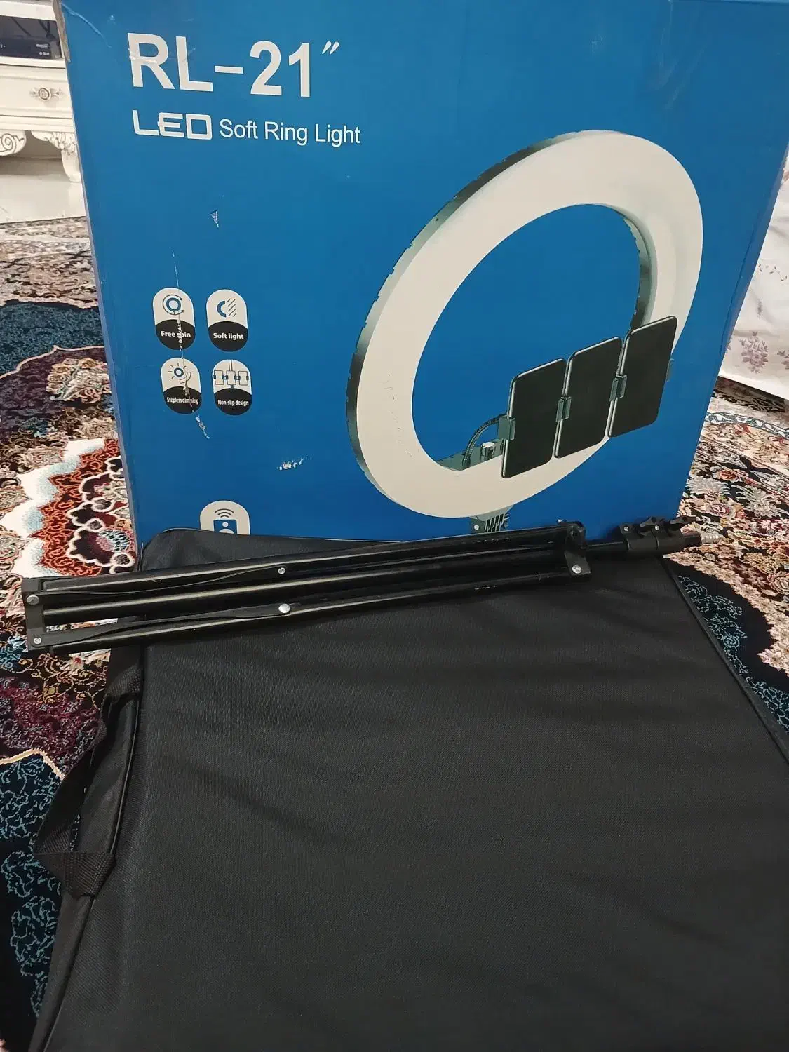 رینگ لایت با پایه|لامپ و چراغ|نوشهر, |دیوار