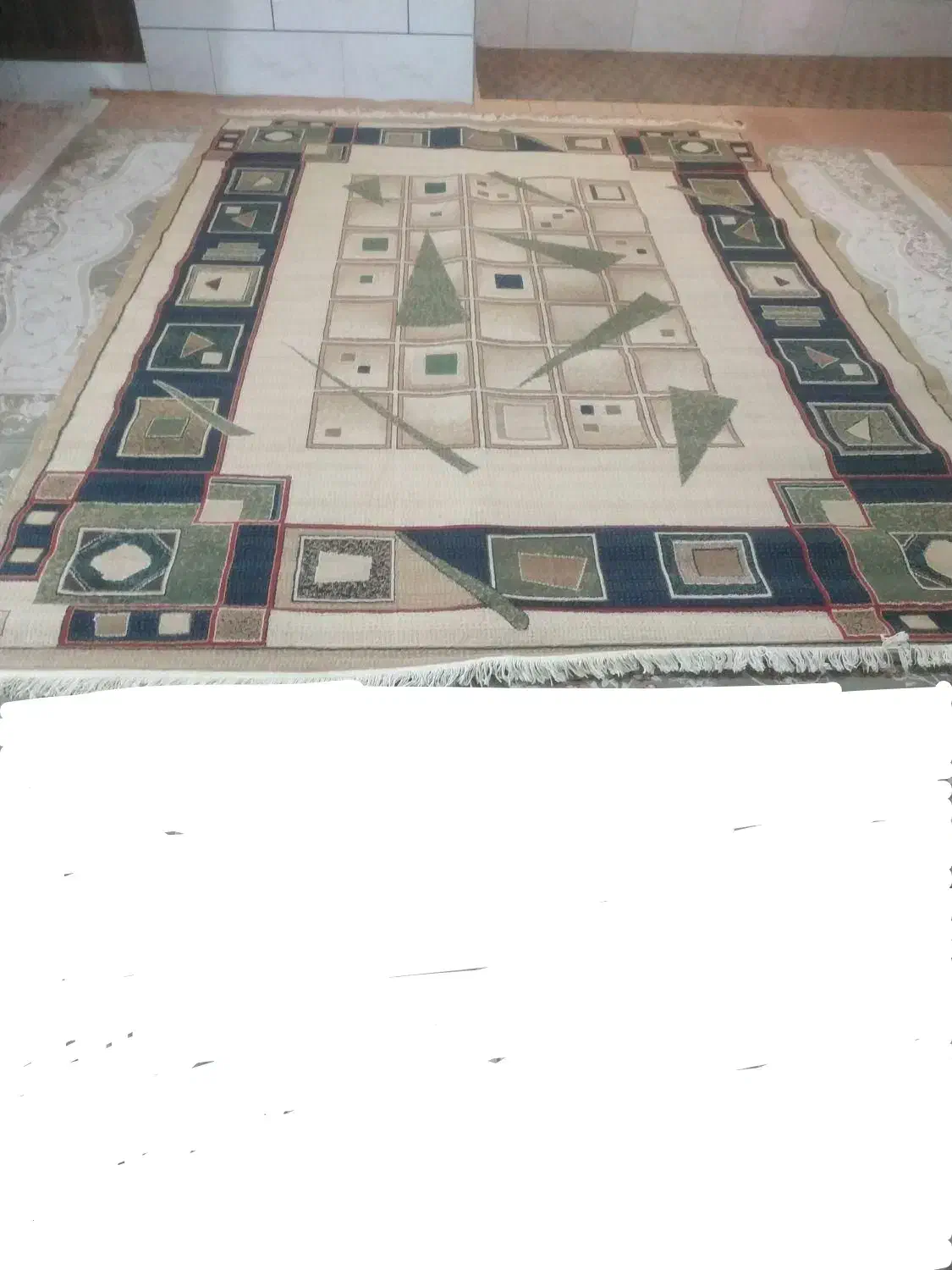 فروش گلیم فرش نه متری تمیز و نو استفاده نشده|فرش|دوگنبدان, |دیوار