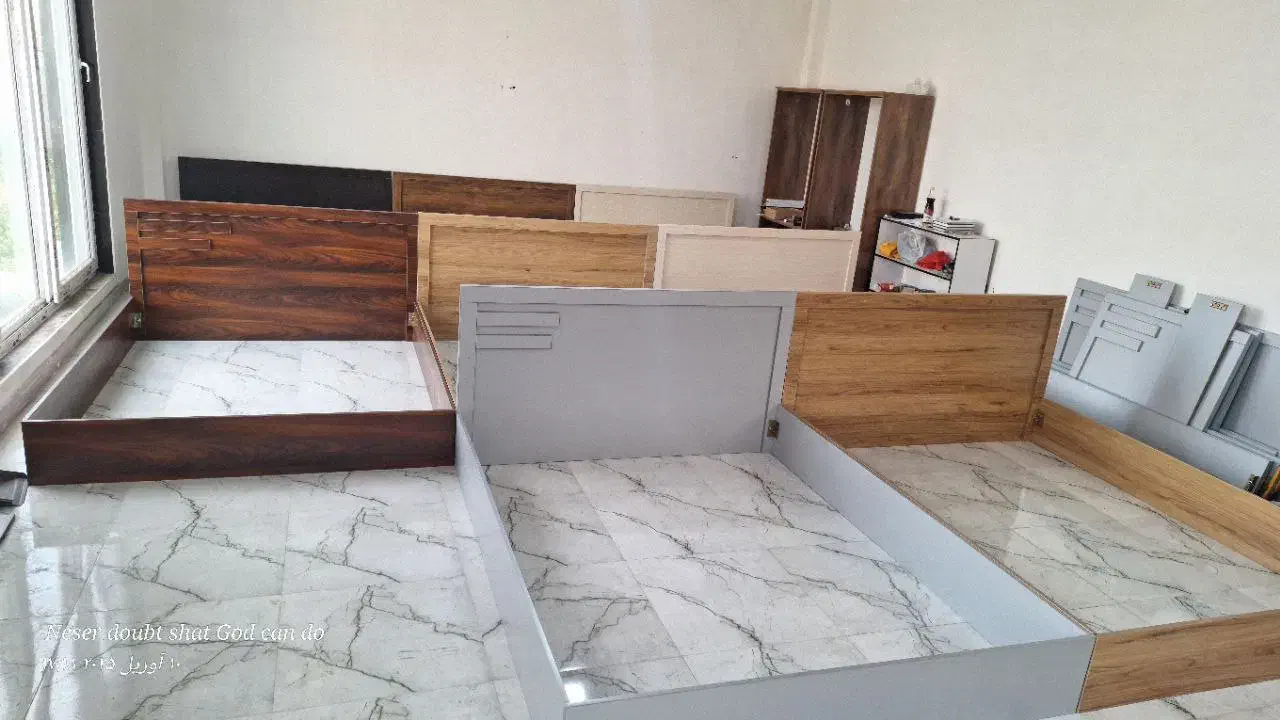 تخت خواب ۲نفره با کفی تحویل رایگان|تخت و سرویس خواب|لاهیجان, گلستان|دیوار