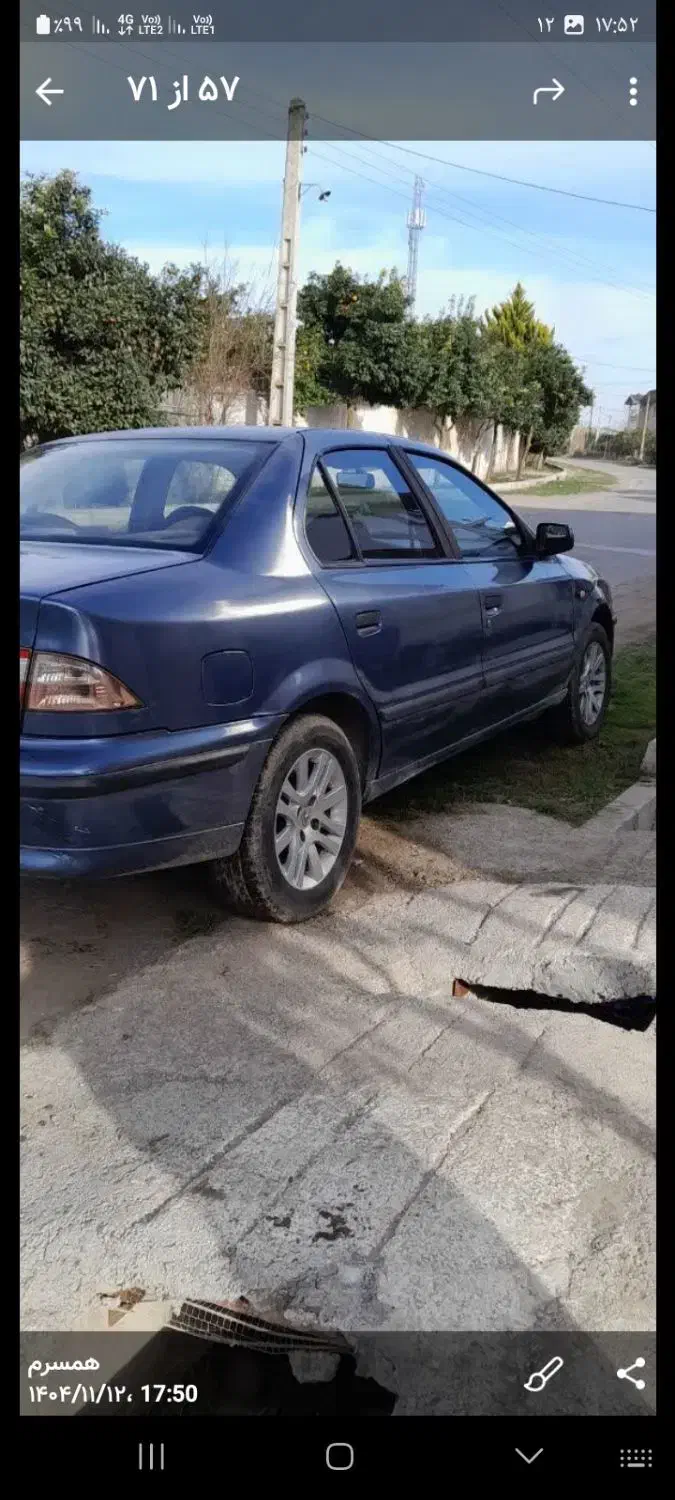 سمند مدل ۹۲ EFV کارکرد ۳۱۳۶۰۰|خودرو سواری و وانت|بابل, |دیوار