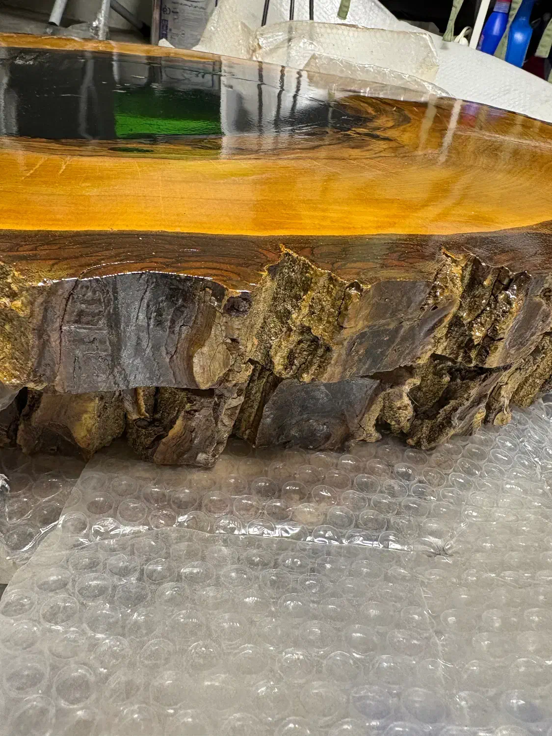 میز چوب گردو با پایه های فلزی|میز و صندلی غذاخوری|قائمشهر, |دیوار