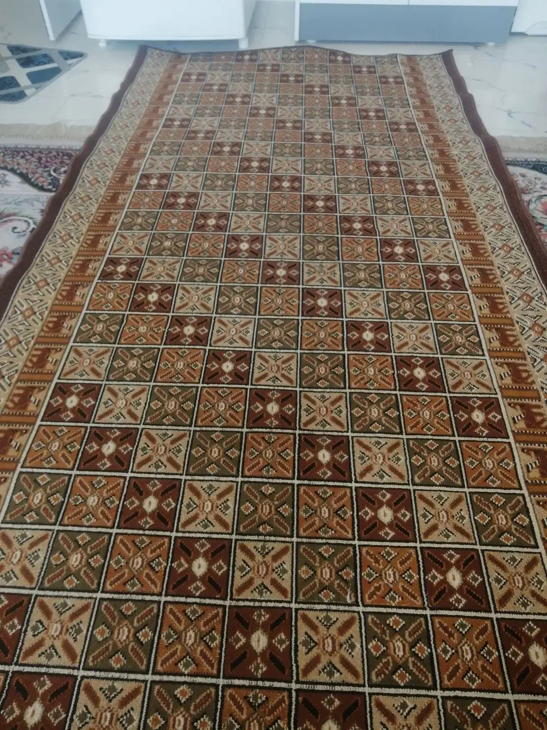 کناره فرش|گلیم، جاجیم، گبه|شیراز, مسلم|دیوار