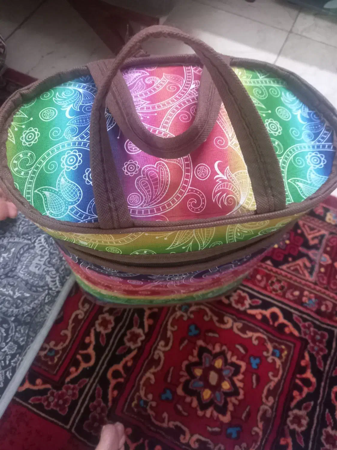 سبد حصیری کار دست نونو|صنایع دستی و سایر لوازم تزئینی|تهران, امامت|دیوار