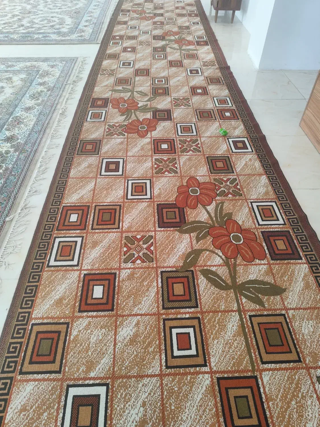 گلیم فرش کناره|گلیم، جاجیم، گبه|کرمانشاه, |دیوار