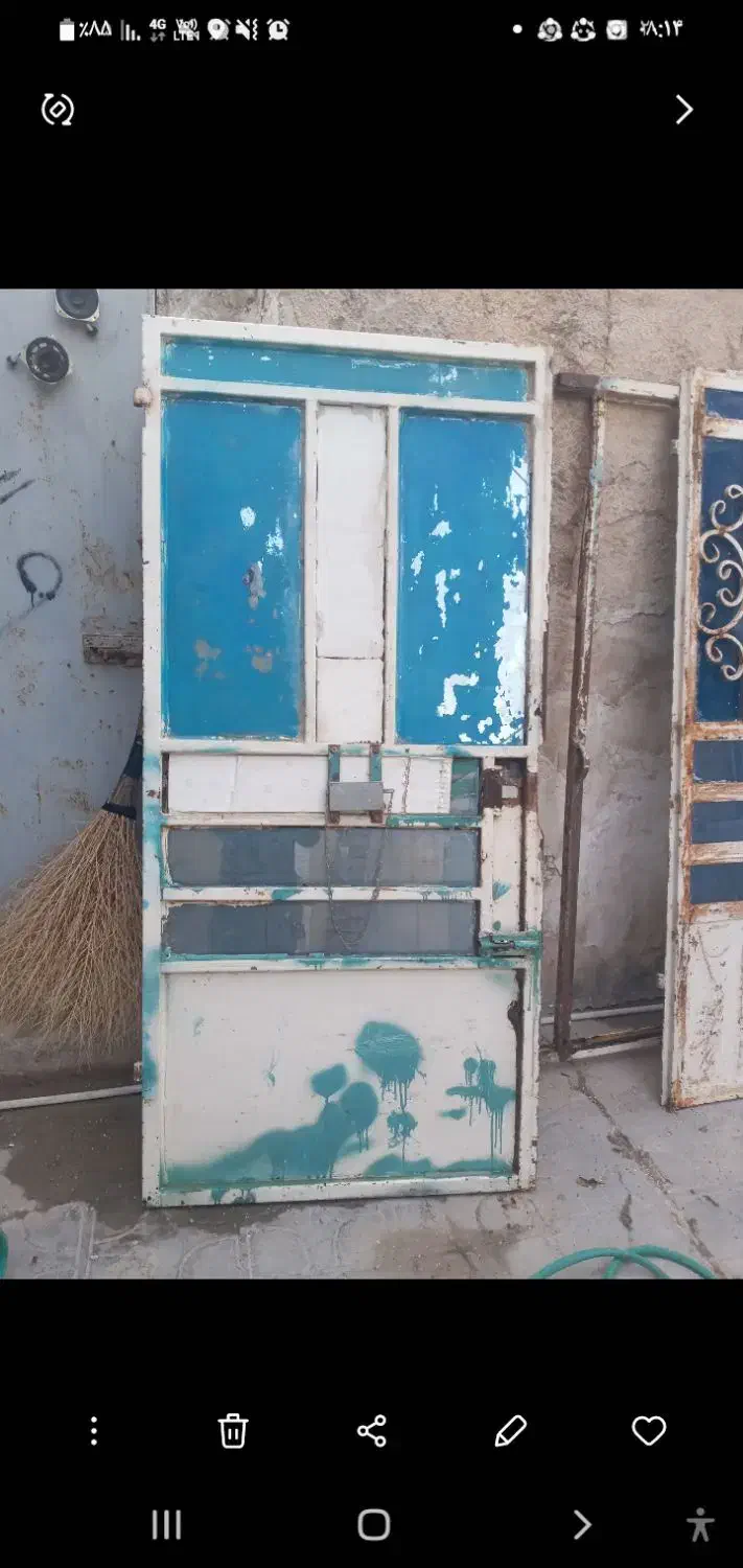 درب اهنی دسته دوم|مصالح و تجهیزات ساختمان|برازجان, |دیوار