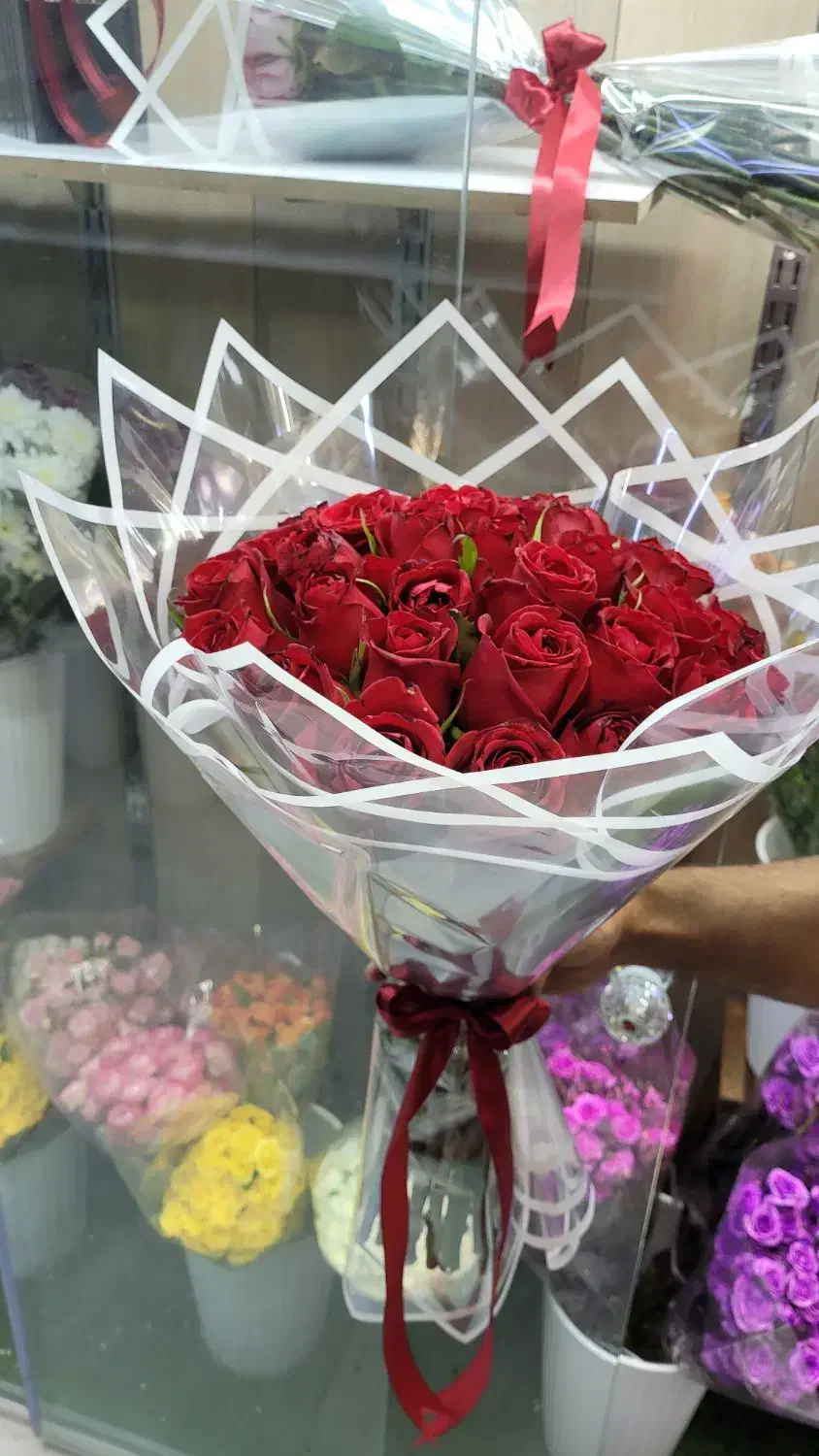 دسته گل ۲۰ شاخه ای رز فقط ۶۹۰ و ۷۹۰|گل و گیاه طبیعی|شیراز, خلدبرین|دیوار